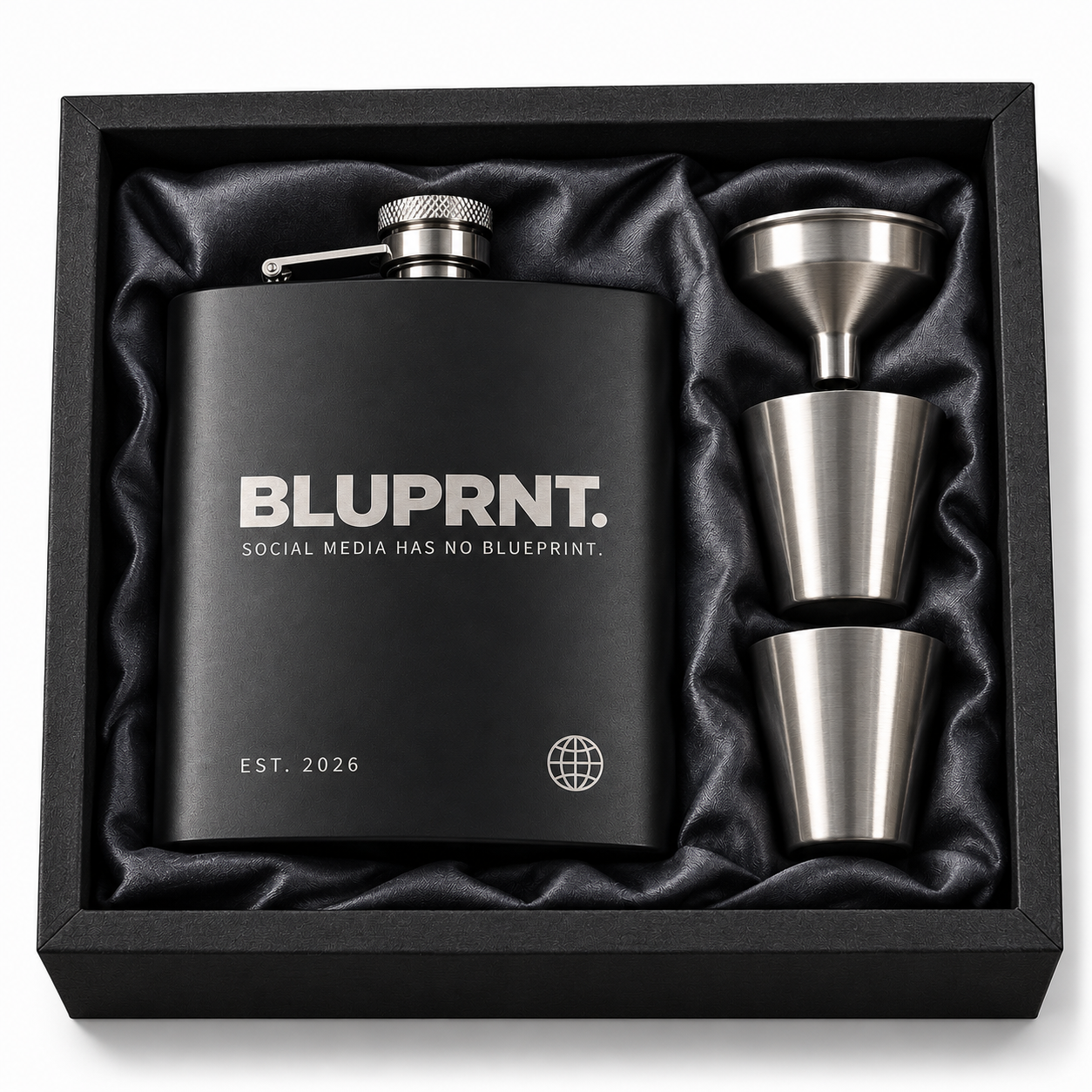 BLUPRNT. Hip Flask Set