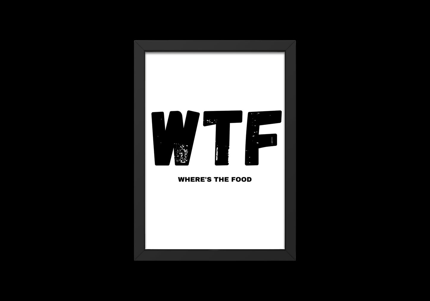 Wtf Print // Wheres the food // Kithchen Print // Funny // Funny Kitchen Print // Kitchen Print