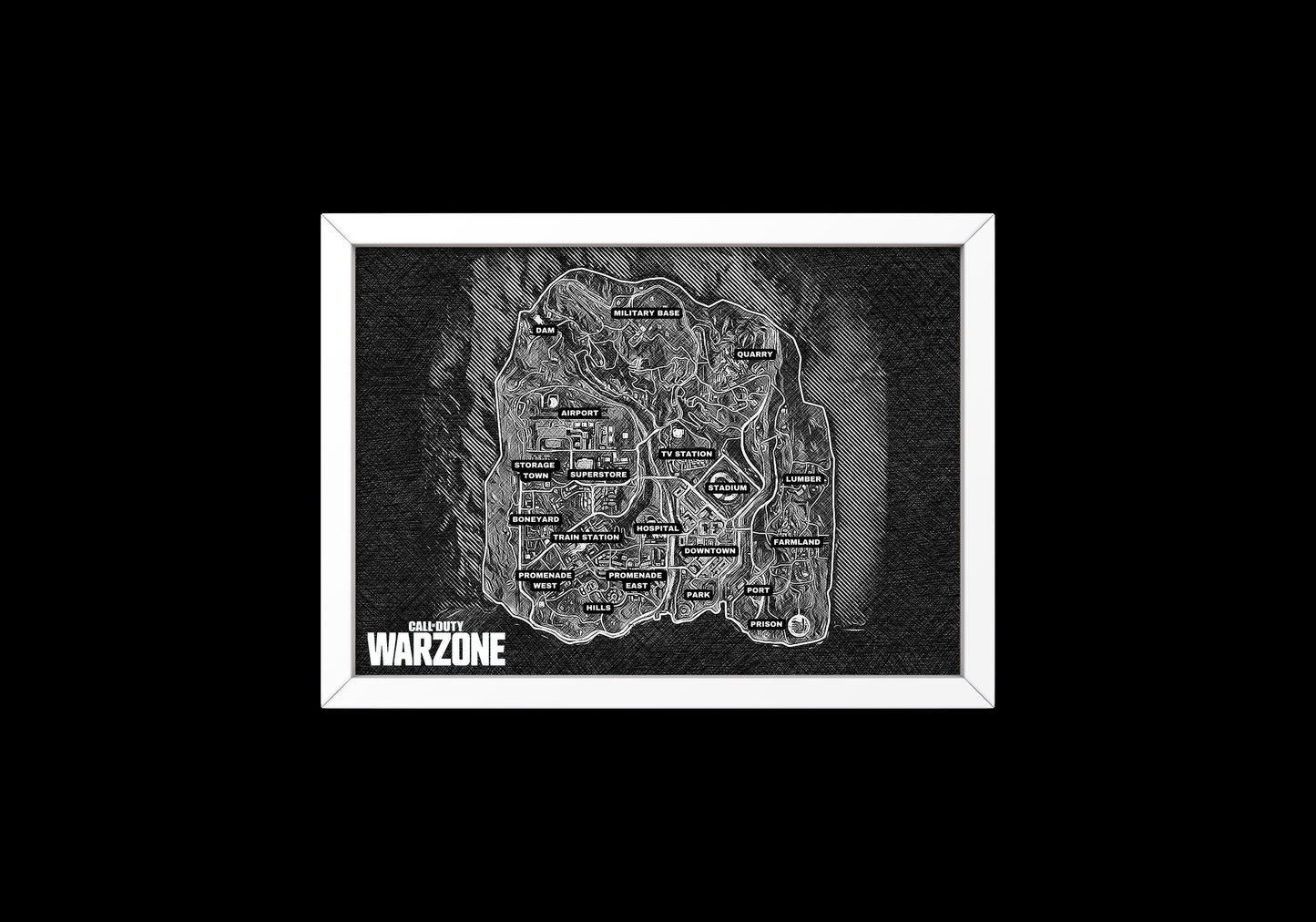 Verdansk Map Print // Verdansk // Call Of Duty // Warzone // Gamers // Gamer // Cod // Gaming // Gamer Art // Verdansk Map // Warzone 1
