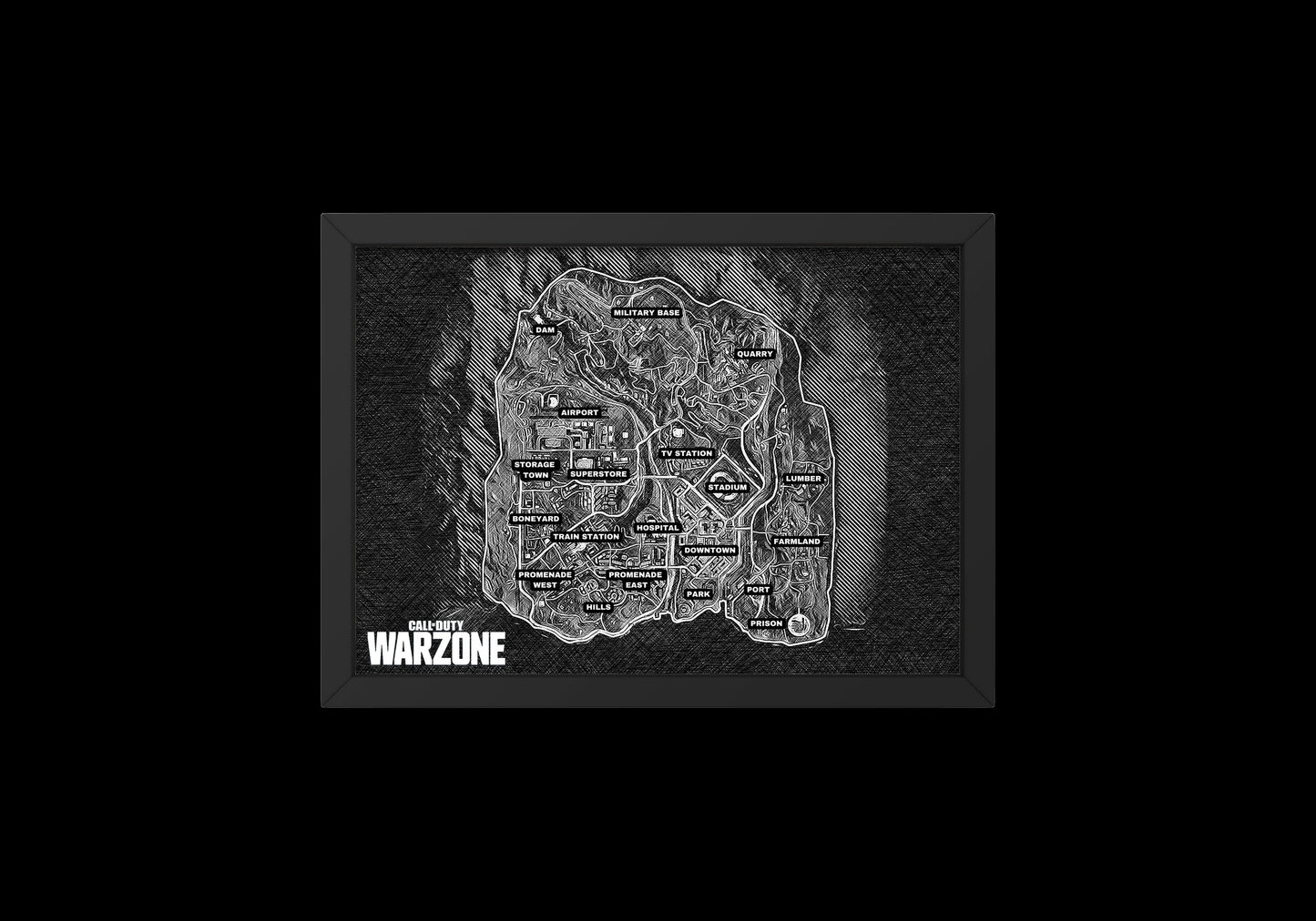 Verdansk Map Print // Verdansk // Call Of Duty // Warzone // Gamers // Gamer // Cod // Gaming // Gamer Art // Verdansk Map // Warzone 1