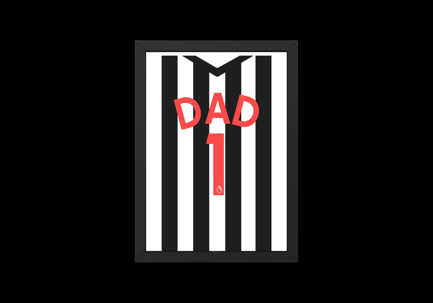 Number 1 Dad Football Shirt // Fathers Day Gift // Newcastle Shirt // Newcastle United // Newcastle Shirt // Football Gift // Fathers Day