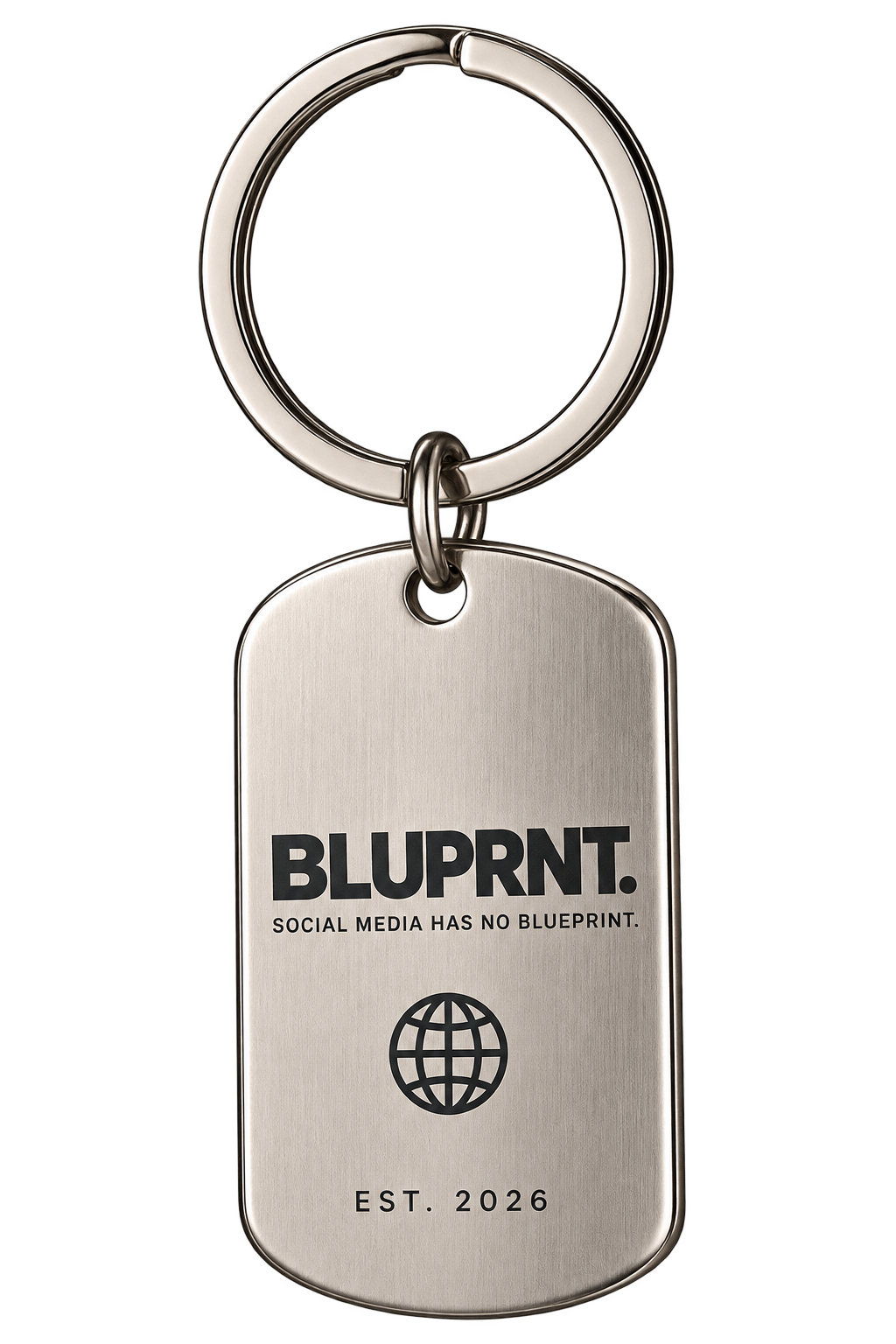 BLUPRNT. Stainless Steel Keyring
