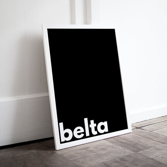 Belta Word Print // Geordie Words // Geordie Dialect // Geordie Slang // Newcastle Dialect // Belta Print // Belta Word