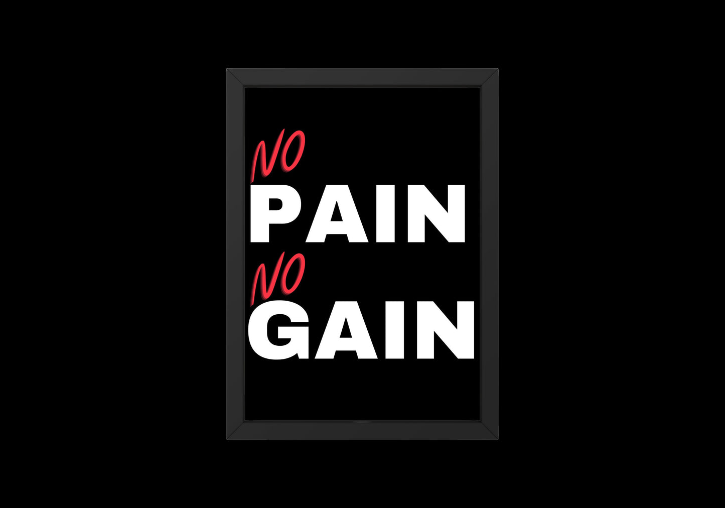 No Pain No Gain Print // Gym Print // Home Gym // Home Gym Print // Inspirational Print // Workout Print // Gym Quote // Workout Quote