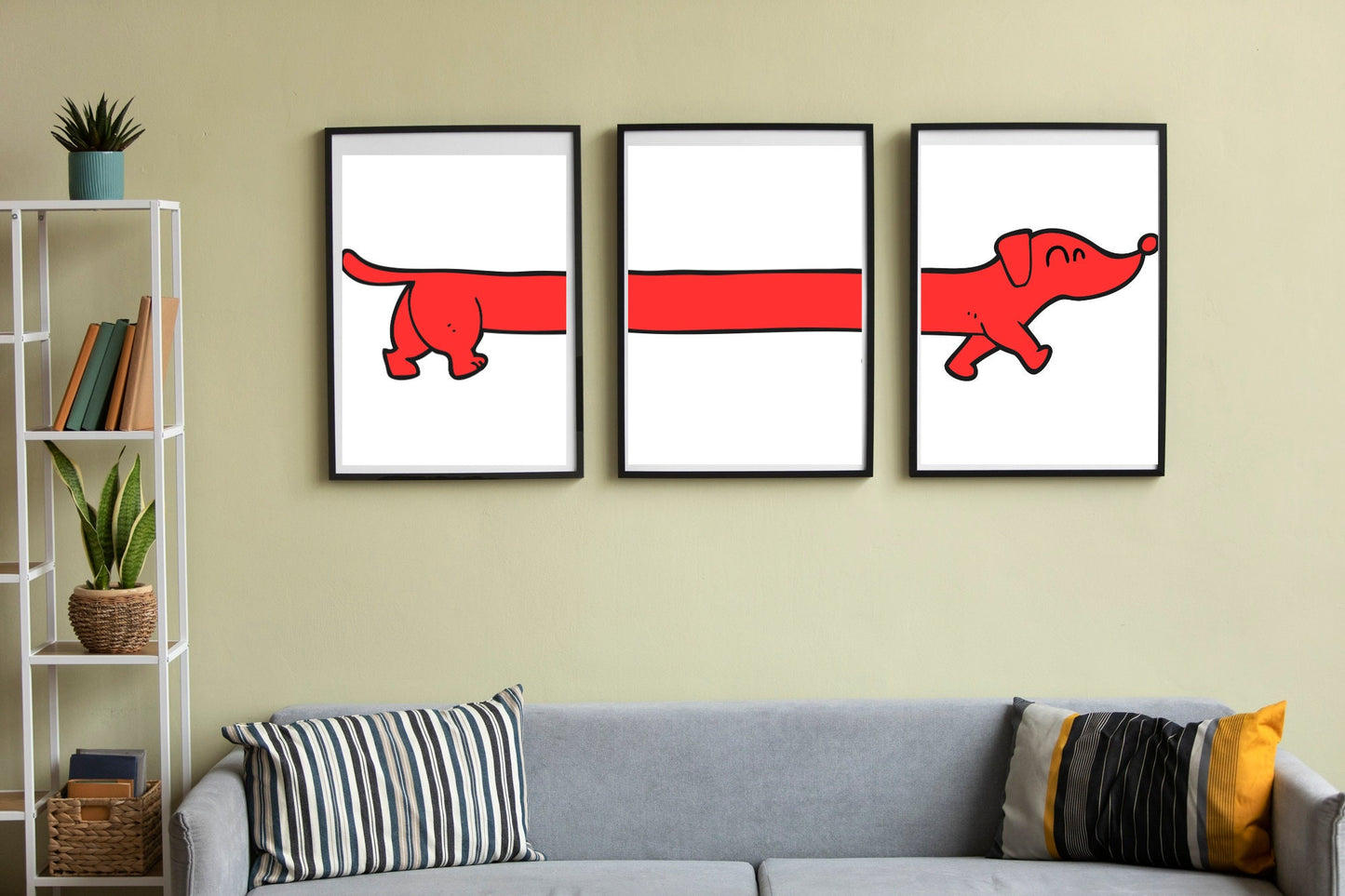 Sausage Dog Print Set Of 3 // Sausage Dog // Dog Print // Animal Lover // Sausage Dogs Print // Sausage Dog Art // Sausage Dog Decor