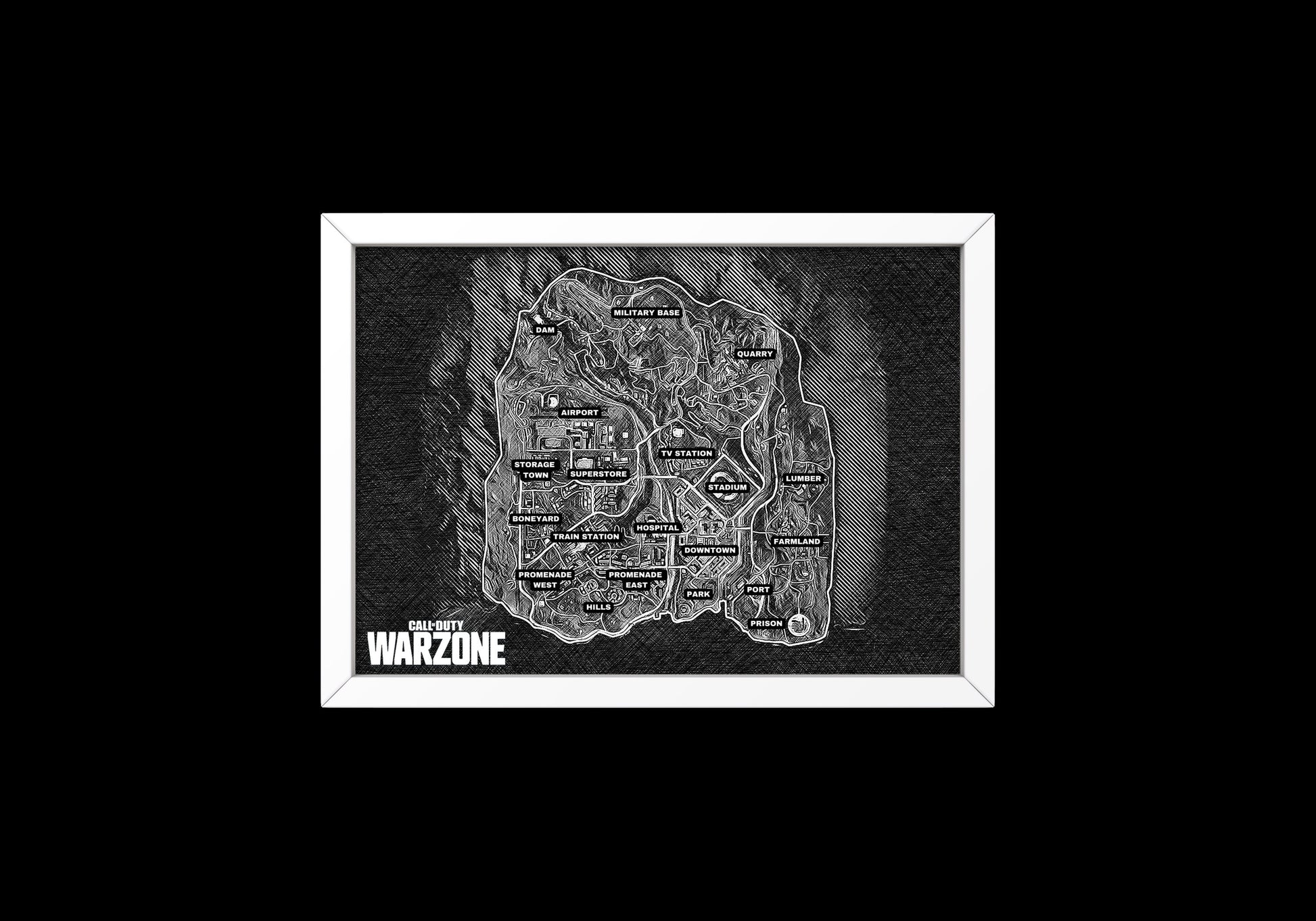 Verdansk Map Print // Verdansk // Call Of Duty // Warzone // Gamers // Gamer // Cod // Gaming // Gamer Art // Verdansk Map // Warzone 1