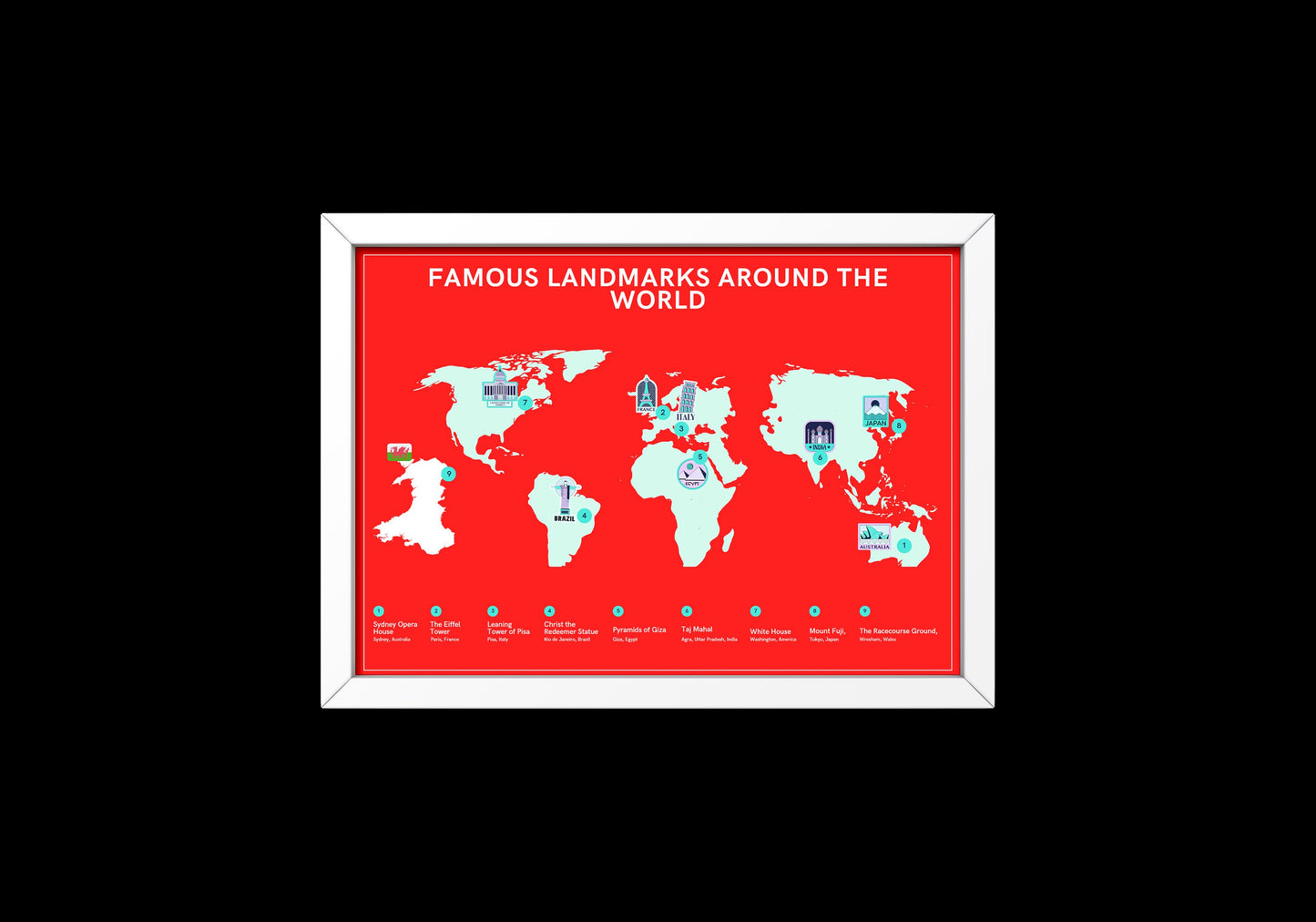 The Race Course Ground Print // World Landmarks // Wrexham AFC // Wrexham // Ben Foster // Ryan Renyolds // Wrexham football club