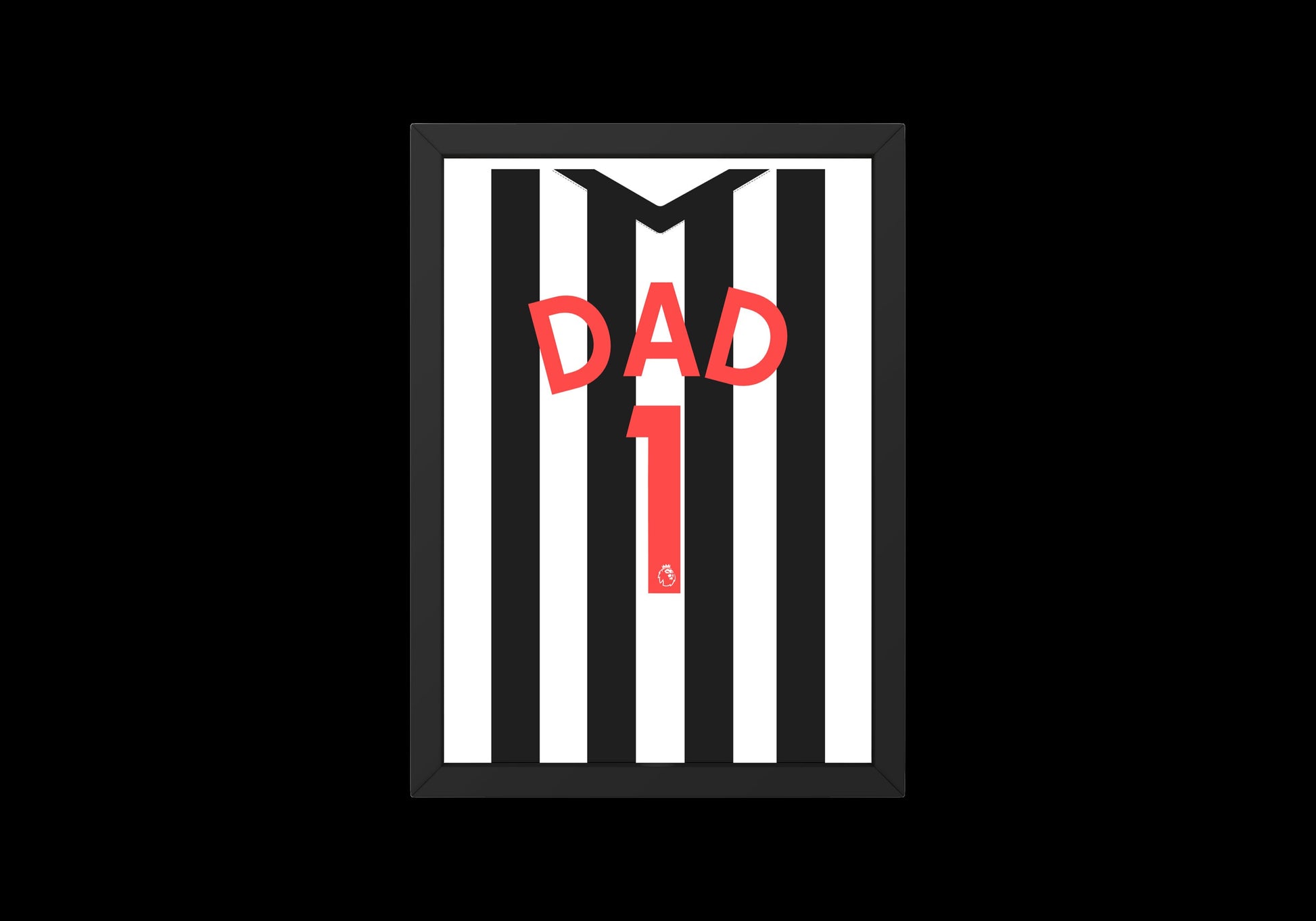 Number 1 Dad Football Shirt // Fathers Day Gift // Newcastle Shirt // Newcastle United // Newcastle Shirt // Football Gift // Fathers Day
