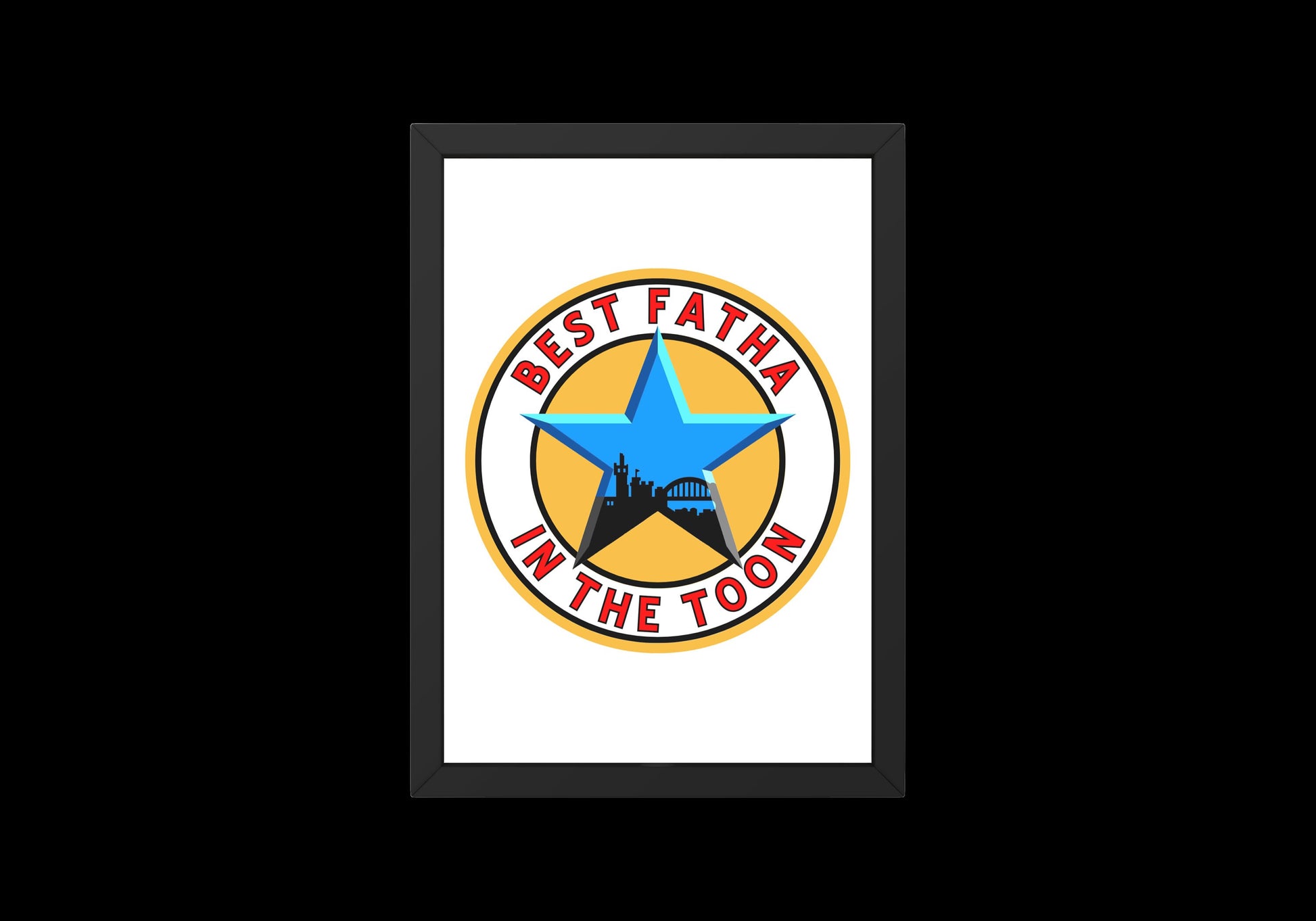 Best Fatha In The Toon Print // Fathers Day Gift // Newcastle Brown Ale // Newcastle United // Newcastle Shirt // Geordie Gift// Fathers Day