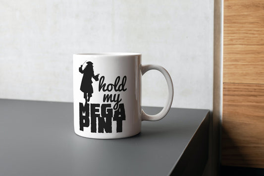 Mega Pint // Mega Pint Mug // Johnny Depp Mug // Johnny Depp // Captain Jack Sparrow // Willy Wonka // Depp // Funny Gift // Funny Mug