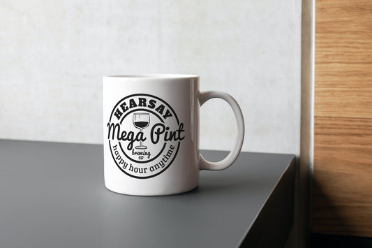 Hearsay Mug // Mega Pint Mug // Johnny Depp Mug // Johnny Depp // Captain Jack Sparrow // Willy Wonka // Depp // Funny Gift // Funny Mug