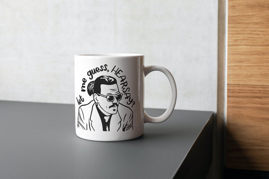 Hearsay Mug // Mega Pint Mug // Johnny Depp Mug // Johnny Depp // Captain Jack Sparrow // Willy Wonka // Depp // Funny Gift // Funny Mug