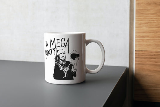 Mega Pint // Mega Pint Mug // Johnny Depp Mug // Johnny Depp // Captain Jack Sparrow // Willy Wonka // Depp // Funny Gift // Funny Mug